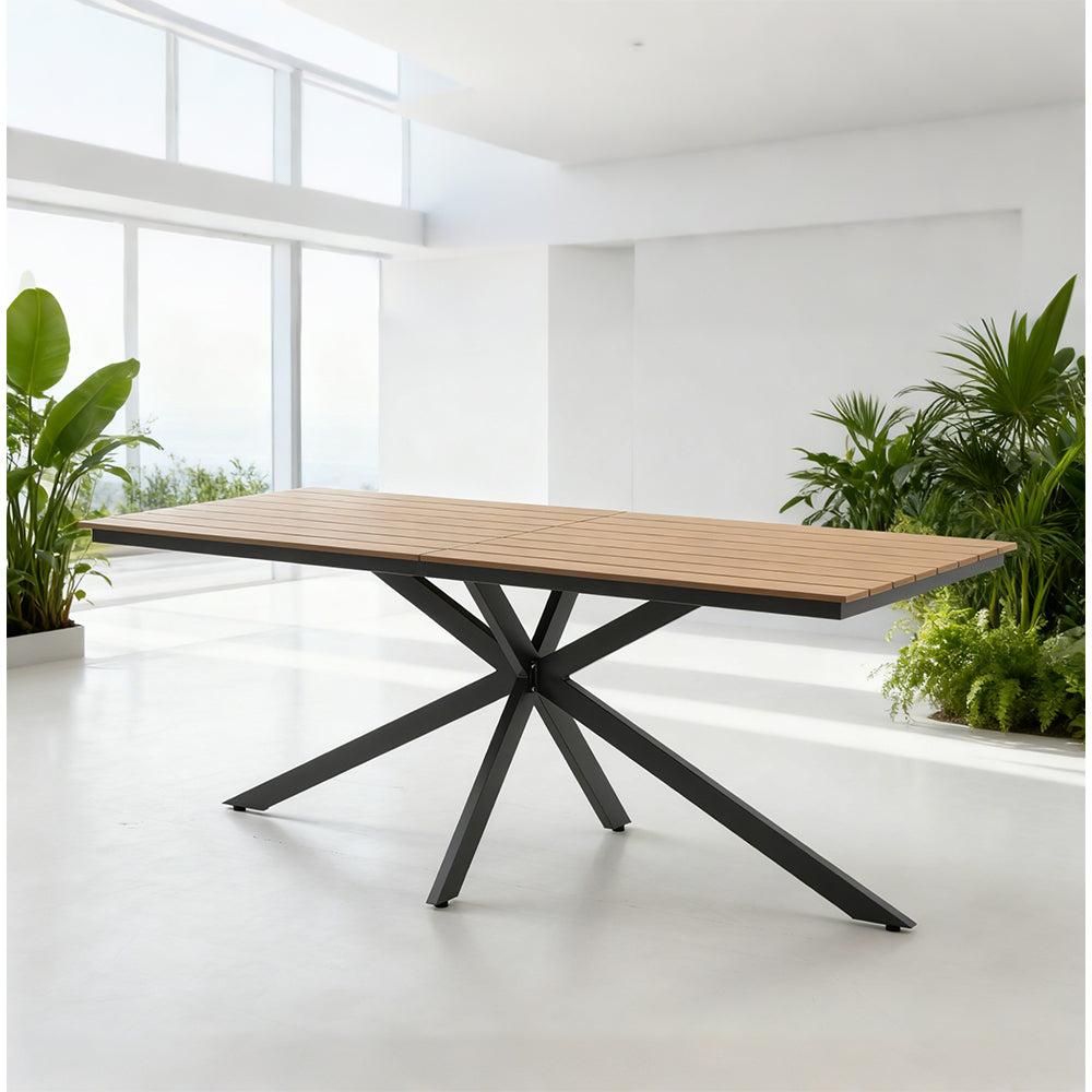 Moderner Wetterfester Esstisch – Vielseitiger Garten- & Terrassentisch für 6-8 Personen