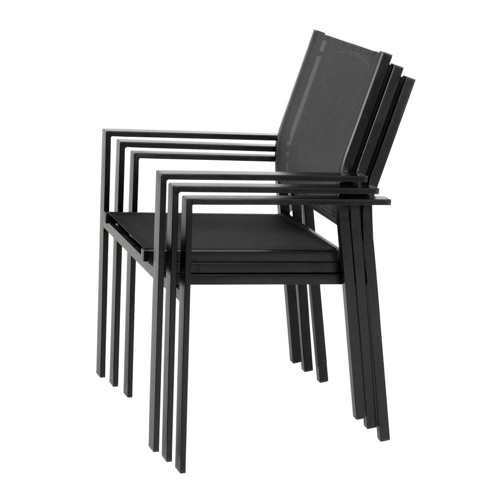 Outdoor Gartenstuhl mit Textilbespannung – Wetterfest & Komfortabel für Terrasse & Balkon