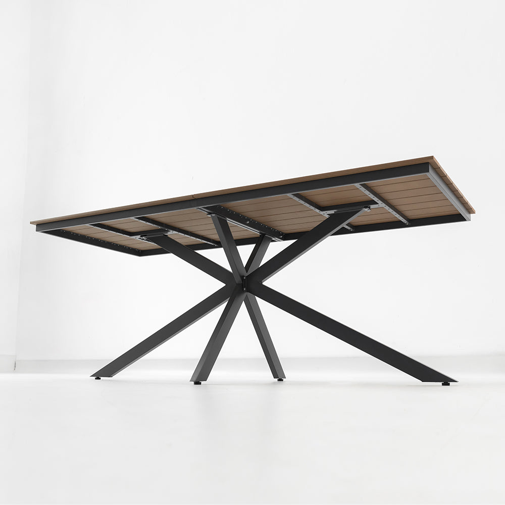 Moderner Wetterfester Esstisch – Vielseitiger Garten- & Terrassentisch für 6-8 Personen