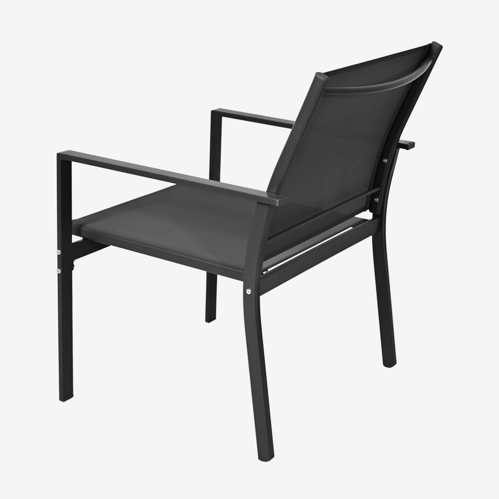 Modernes Outdoor Lounge Set mit 2 Stühlen, Bank & Couchtisch – Robust & Wetterfest für Garten & Balkon