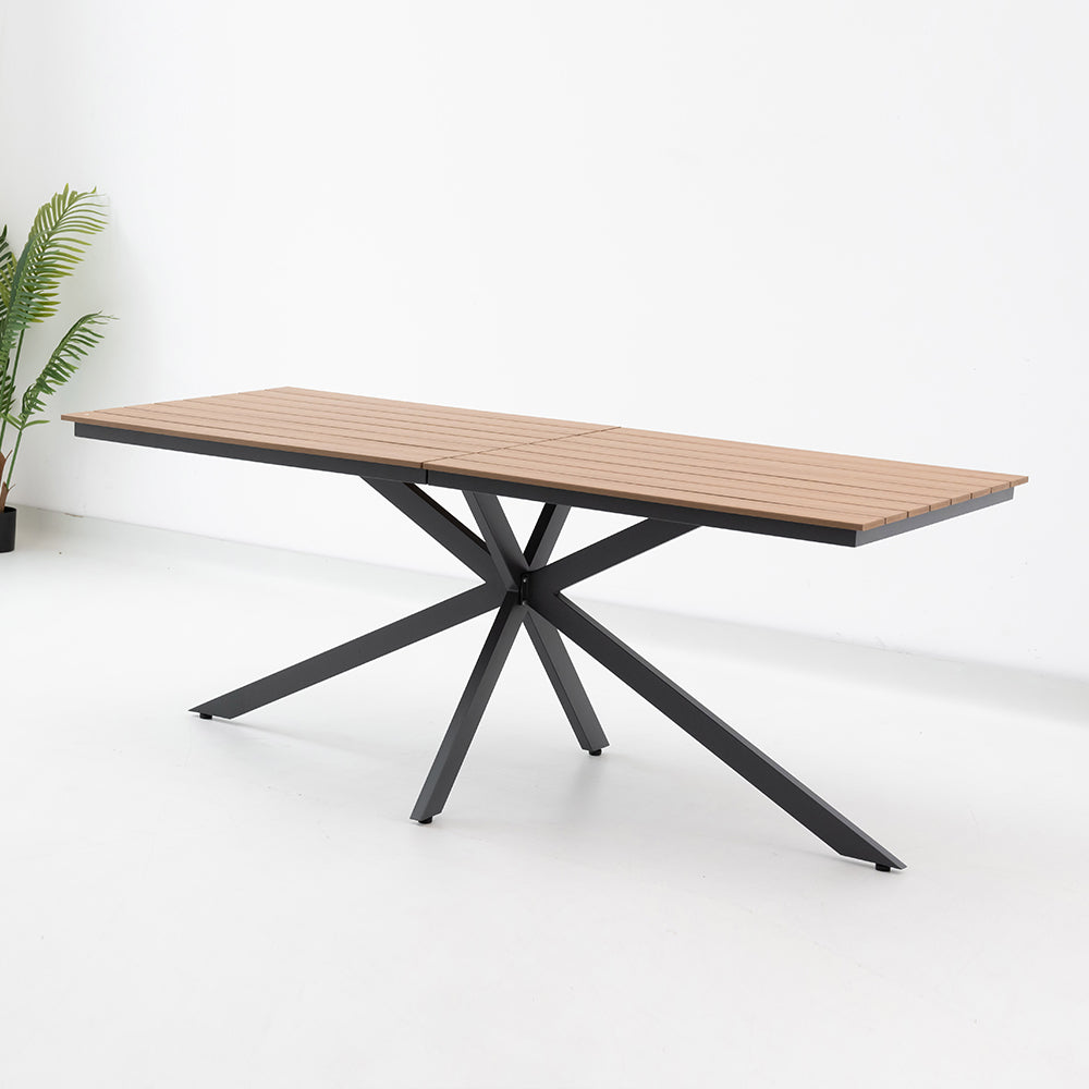 Moderner Wetterfester Esstisch – Vielseitiger Garten- & Terrassentisch für 6-8 Personen