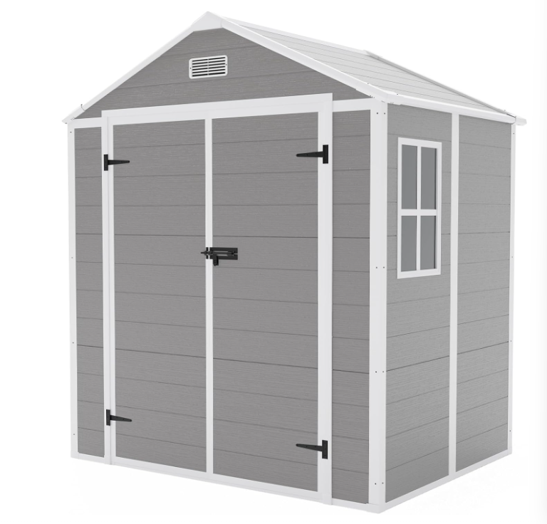 Geräumiges Spitzdach Gerätehaus mit Doppeltür & Fenster – Optimaler Schutz & Stauraum für Gartenwerkzeuge