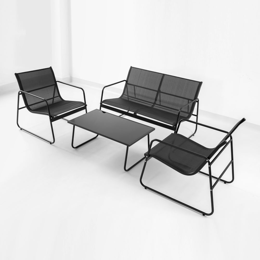 Gartenmöbel-Set mit Sessel, Bank & Couchtisch – Entspannung für Balkon & Terrasse