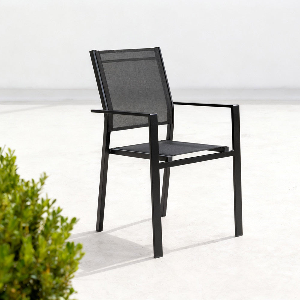 Outdoor Gartenstuhl mit Textilbespannung – Wetterfest & Komfortabel für Terrasse & Balkon