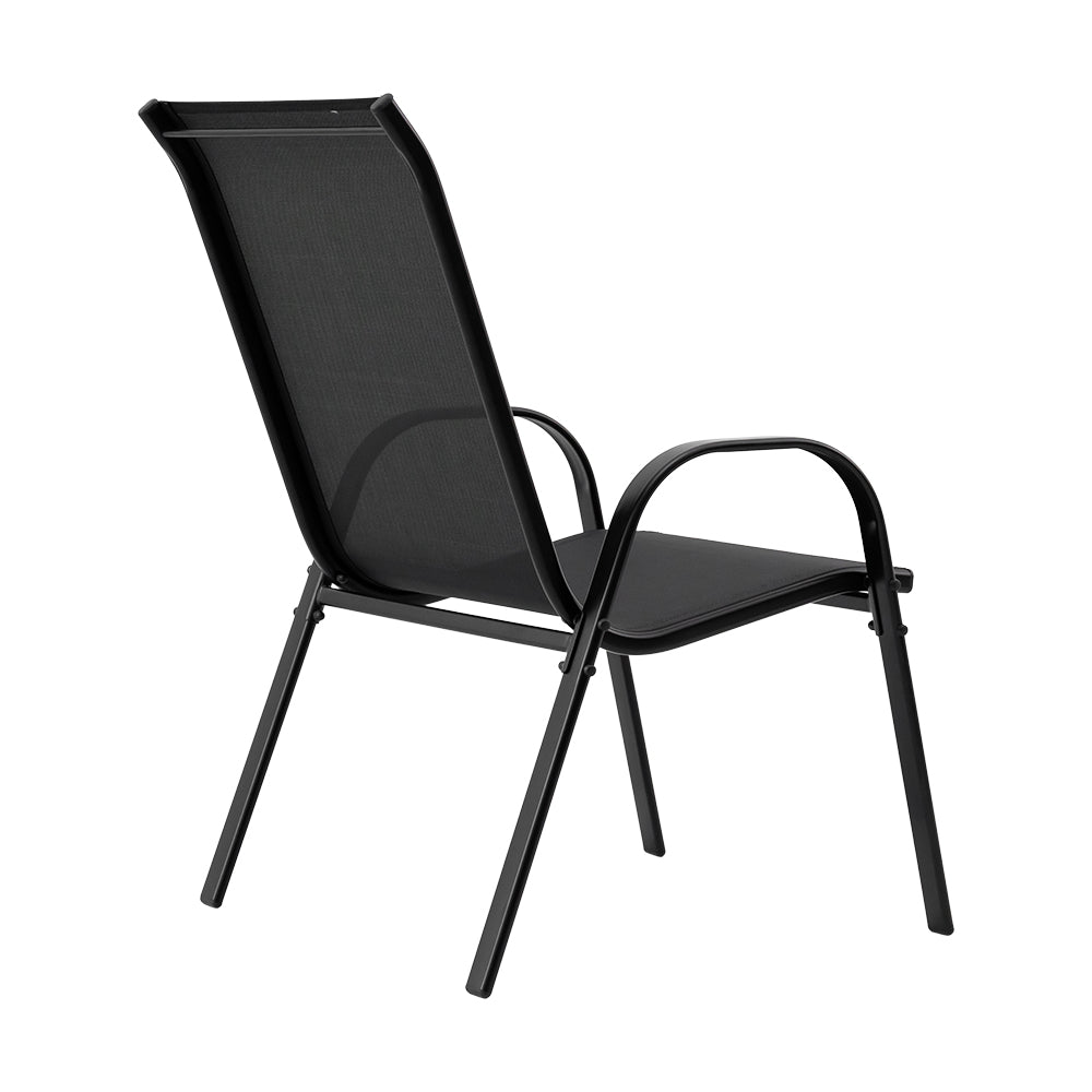 Gartenstuhl Outdoor – Robuster Balkonstuhl mit Textilene für Entspannung