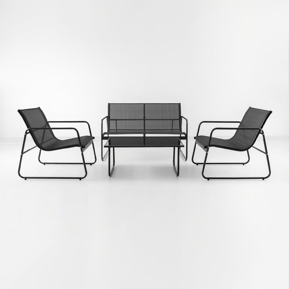 Gartenmöbel-Set mit Sessel, Bank & Couchtisch – Entspannung für Balkon & Terrasse