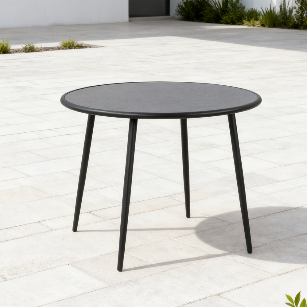 Runder Esstisch Glastisch Ø80cm – Modern & Funktional für Küche & Esszimmer