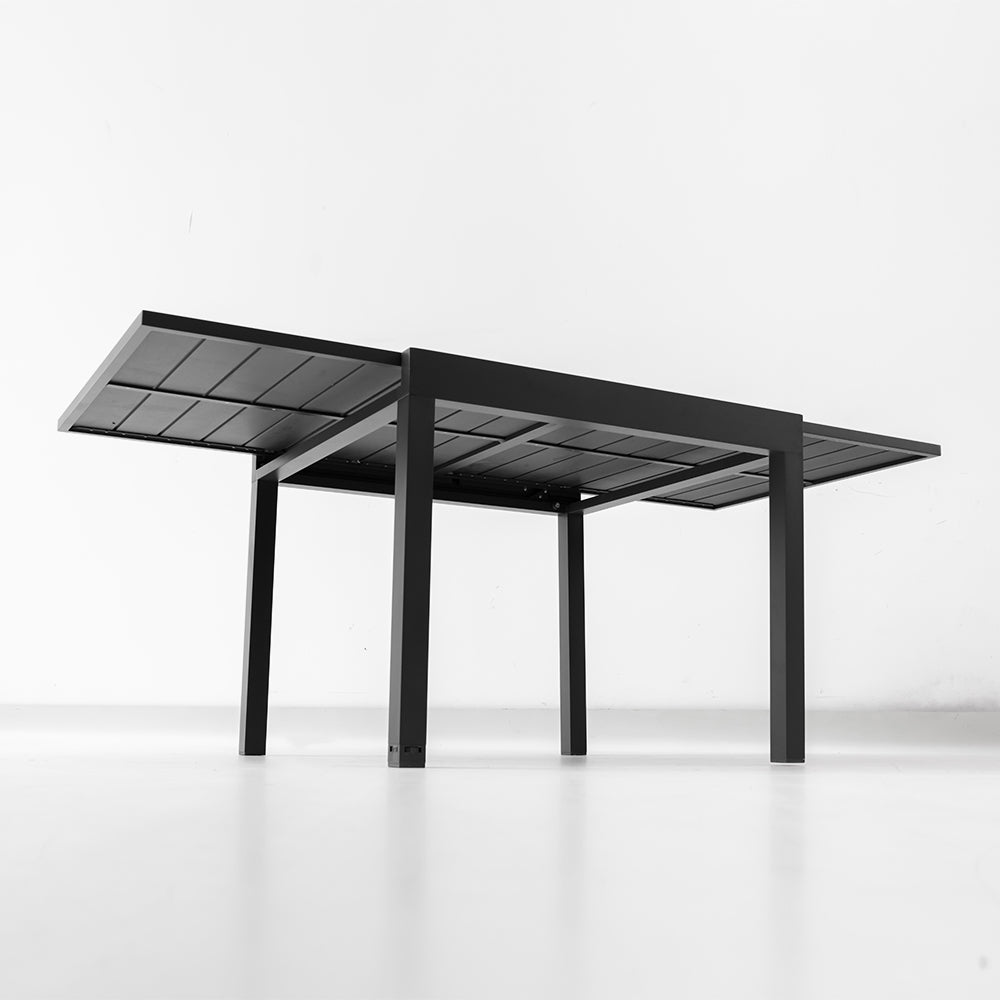 Erweiterbarer Gartentisch aus WPC & Aluminium – Flexibler Esstisch für Terrasse & Garten