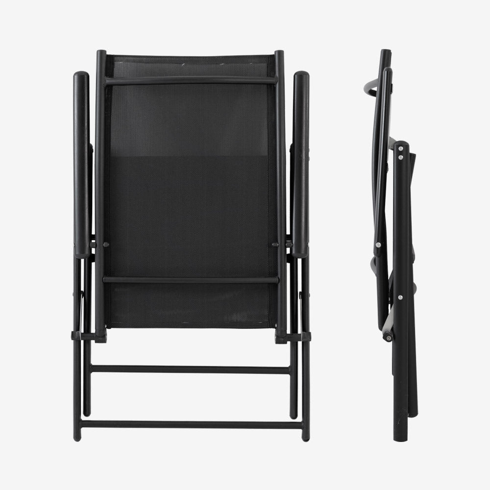 Verstellbarer Gartenstuhl mit 7-fach neigbarer Rückenlehne – Robuster Relaxsessel für Terrasse & Balkon