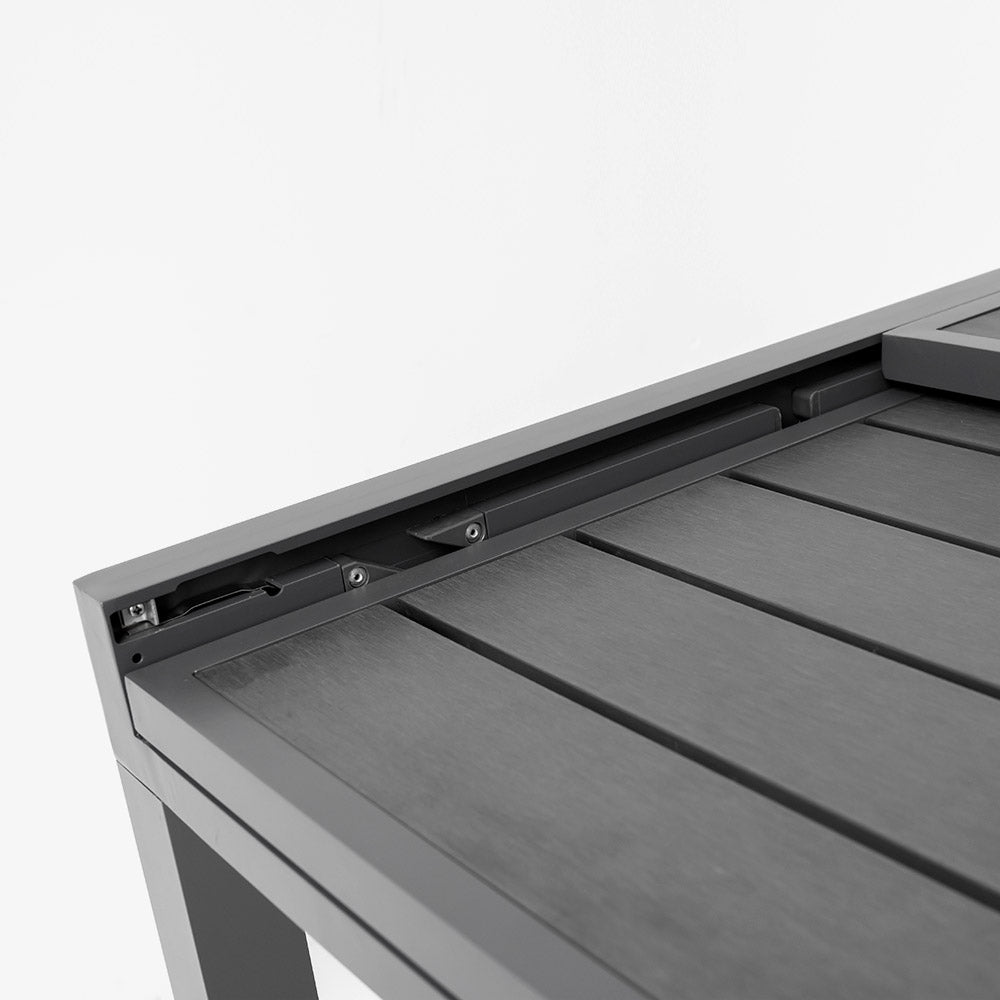 Erweiterbarer Gartentisch aus WPC & Aluminium – Flexibler Esstisch für Terrasse & Garten