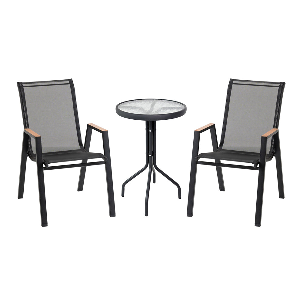 Garten Bistro Set Metall – Wetterfestes Outdoor Möbelset für Balkon & Terrasse