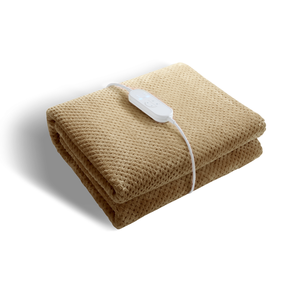 Heizdecke Einzelgröße mit 9 Temperaturstufen & Timer – Sicher & Waschbar für Gemütlichkeit