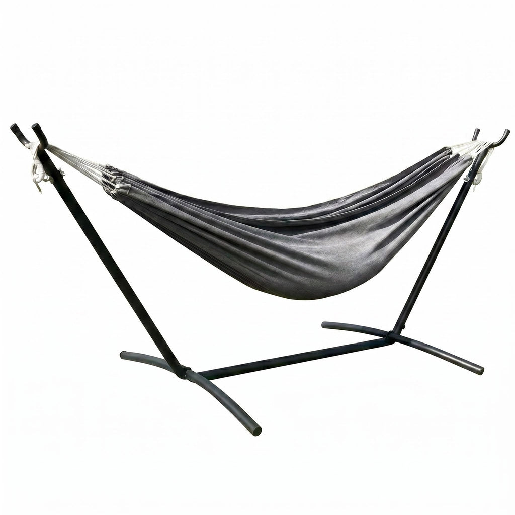 Haengematte mit Stativ - Komfortable Liege fuer Garten, Balkon & Camping, Wetterfest & Tragfaehig