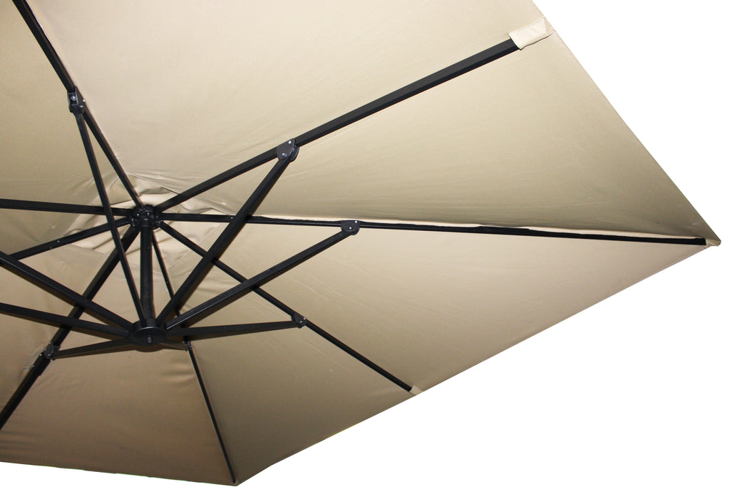 3x3m Ampelschirm mit 360° Drehfunktion – Optimaler Sonnenschutz für Garten & Terrasse