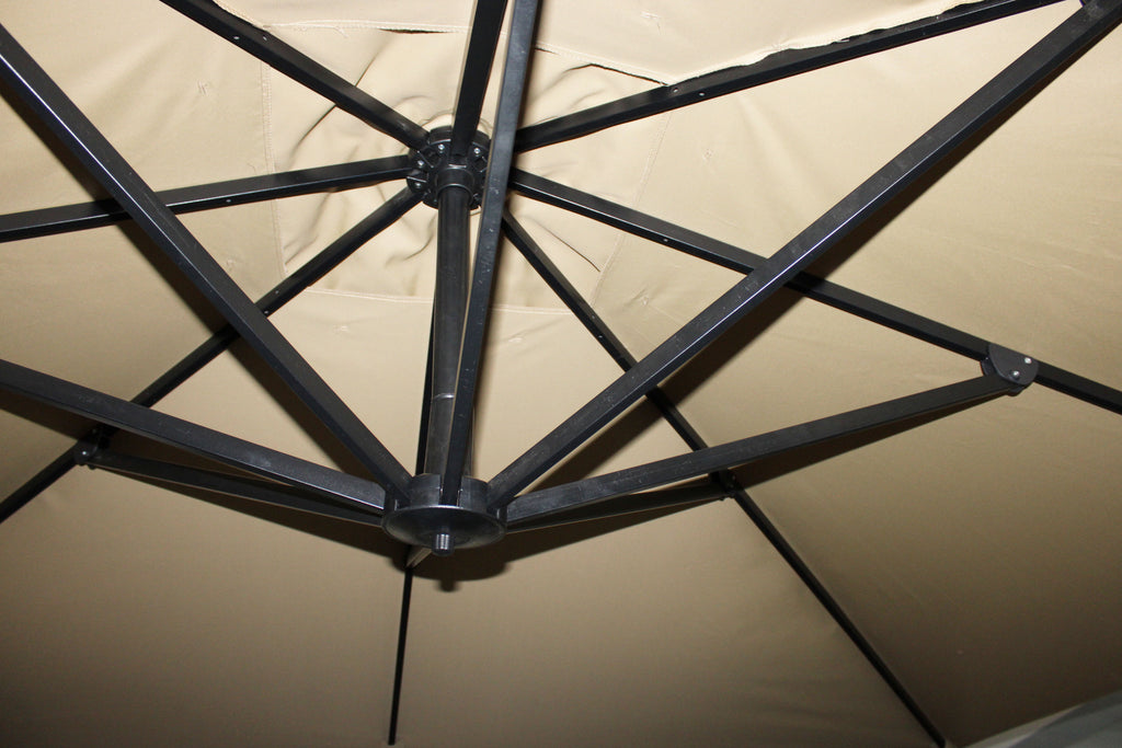 3x3m Ampelschirm mit 360° Drehfunktion – Optimaler Sonnenschutz für Garten & Terrasse