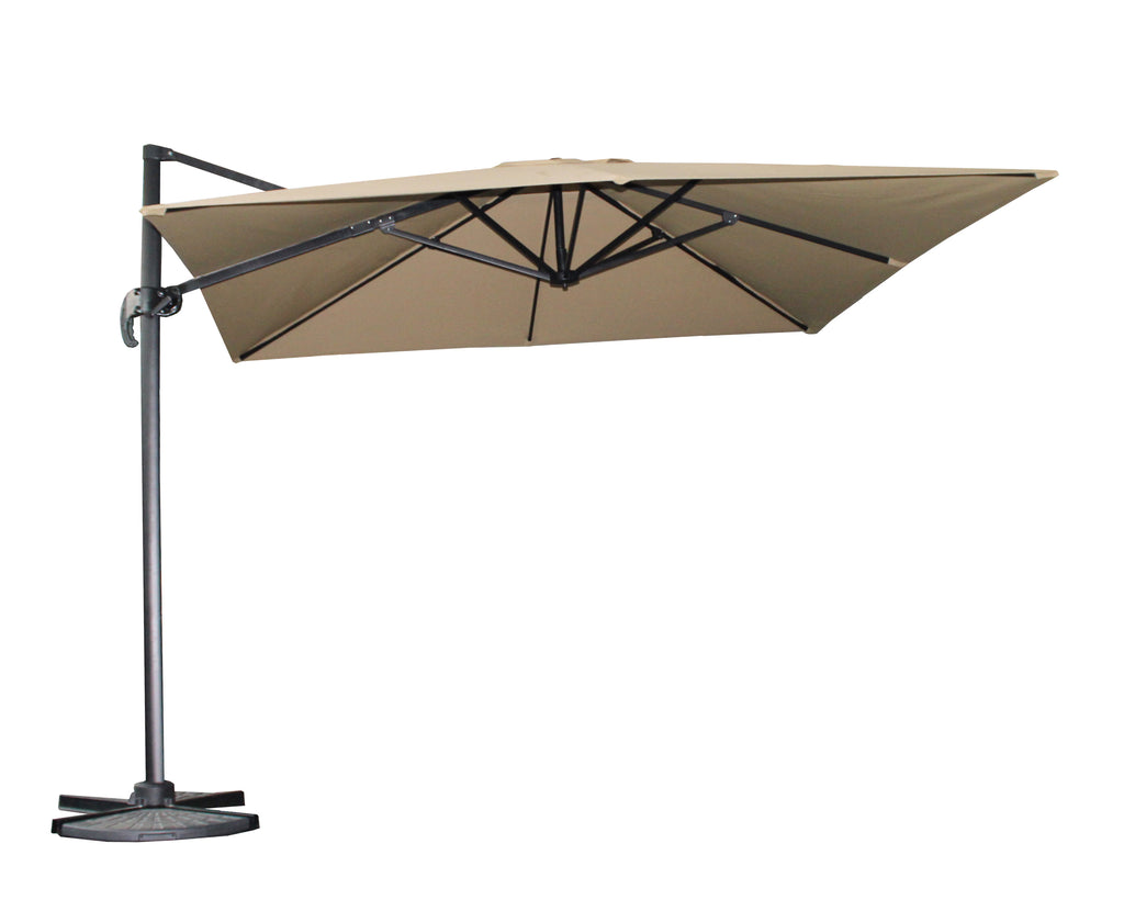 3x3m Ampelschirm mit 360° Drehfunktion – Optimaler Sonnenschutz für Garten & Terrasse