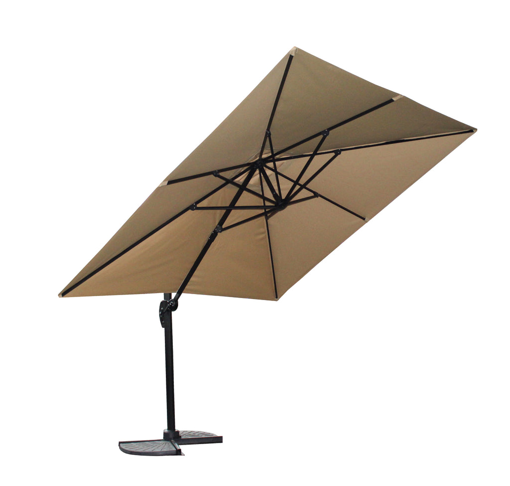 3x3m Ampelschirm mit 360° Drehfunktion – Optimaler Sonnenschutz für Garten & Terrasse