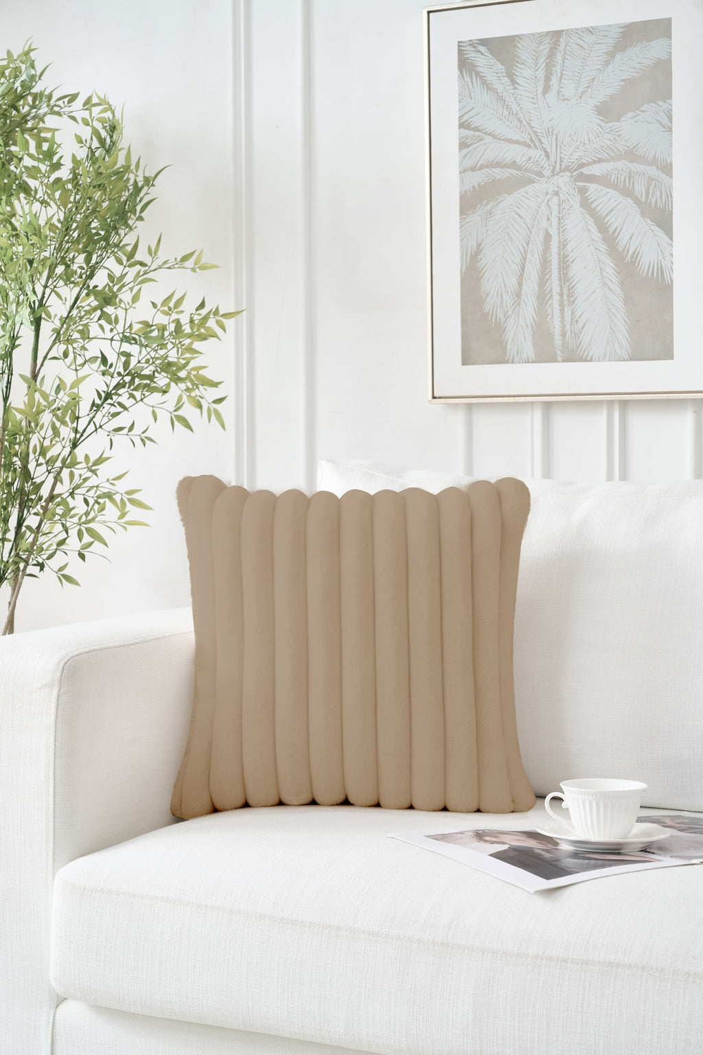 Elektrisches Heizkissen aus Kunstfell mit 6 Temperaturstufen & Abschaltautomatik – Waschbar für maximalen Komfort