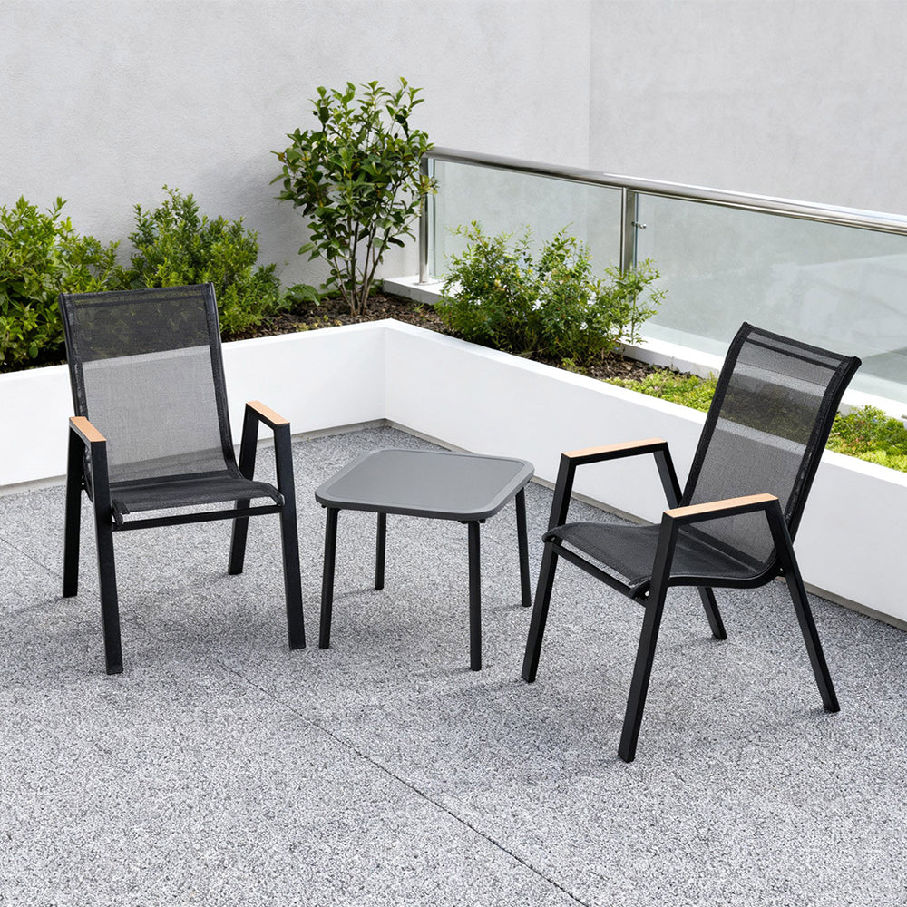 Robustes Eisen Gartenmöbelset für Balkon & Terrasse | Komfortables 2-Sitzer Loungeset Outdoor