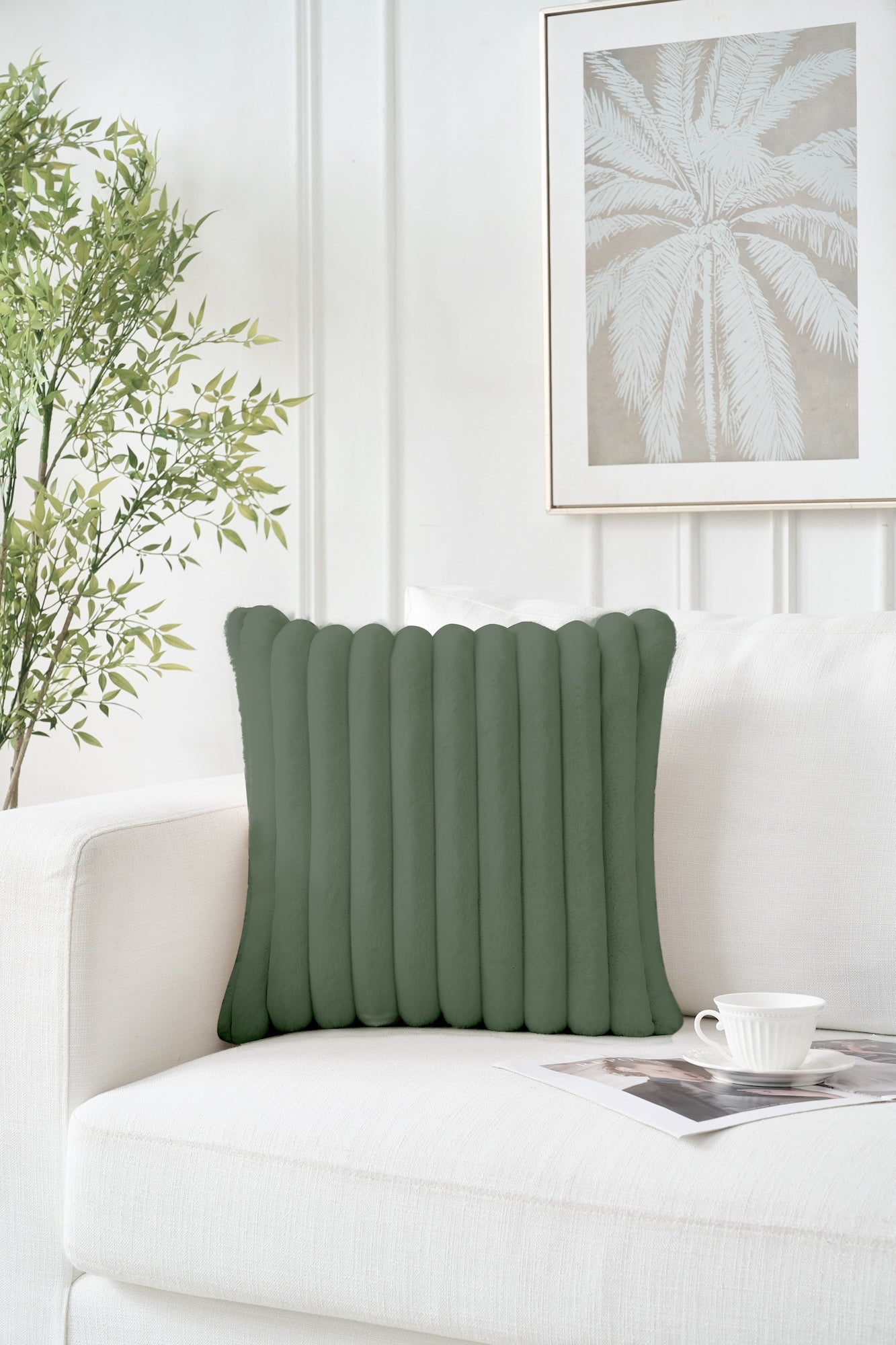 Elektrisches Heizkissen aus Kunstfell mit 6 Temperaturstufen & Abschaltautomatik – Waschbar für maximalen Komfort