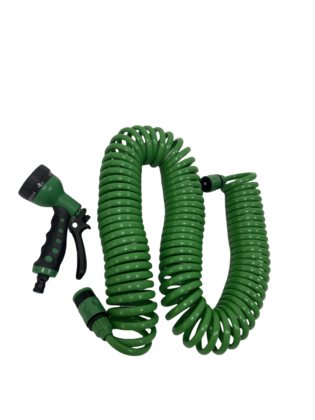 3/8'' EVA Spiralschlauch Set 7,5m – Robuster Gartenschlauch mit 7-Funktions-Brause für flexible Bewässerung