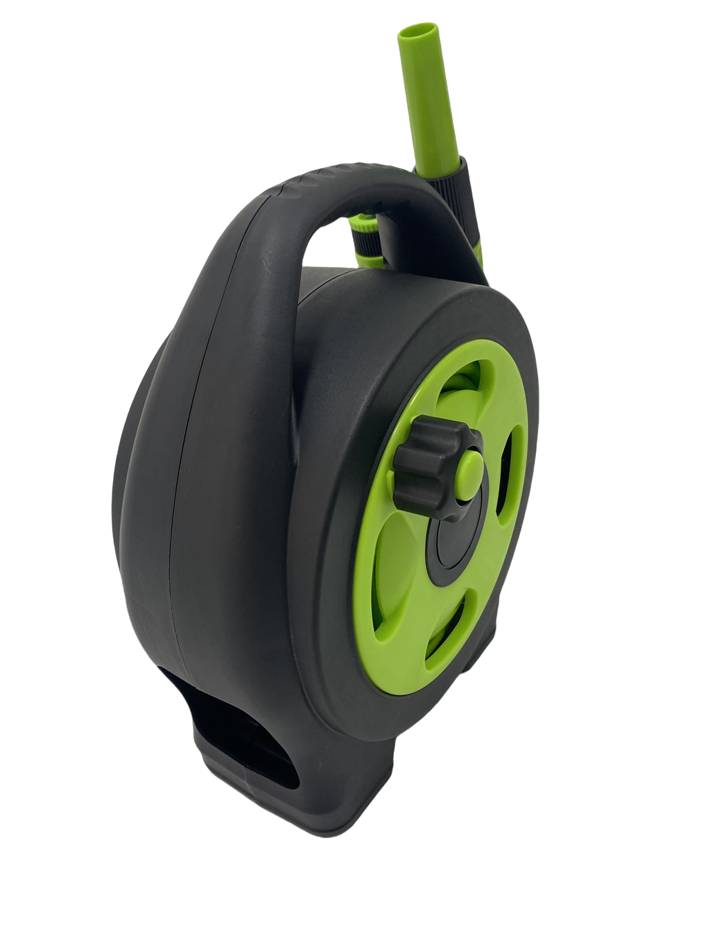 Kompakte Micro Schlauchtrommel Set mit 11.5M PVC Gartenschlauch & Sprühdüse – Einfache Bewässerung & platzsparende Lagerung