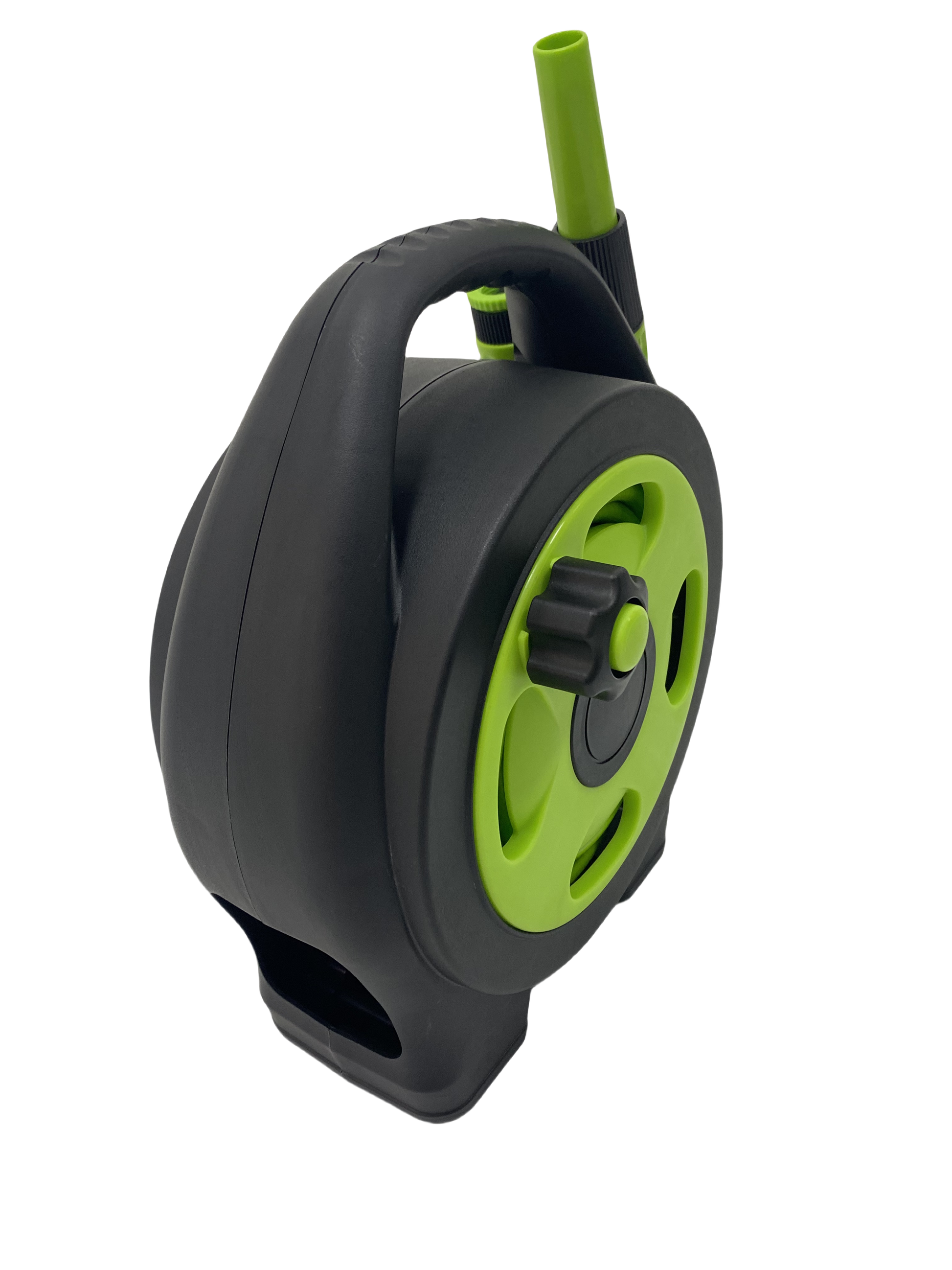 Kompakte Micro Schlauchtrommel Set mit 11.5M PVC Gartenschlauch & Sprühdüse – Einfache Bewässerung & platzsparende Lagerung