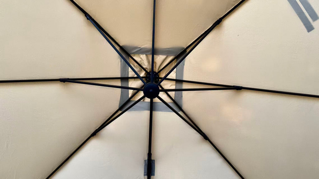 3x3m Ampelschirm mit 360° Drehfunktion – Optimaler Sonnenschutz für Garten & Terrasse