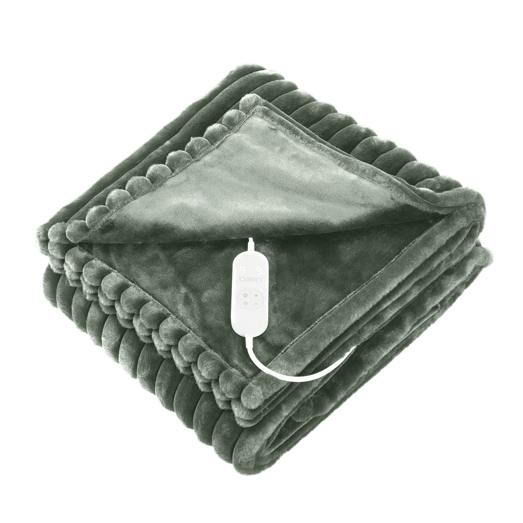 Elektrische Heizdecke mit 9 Temperaturstufen & Timer – Waschbar für höchsten Komfort