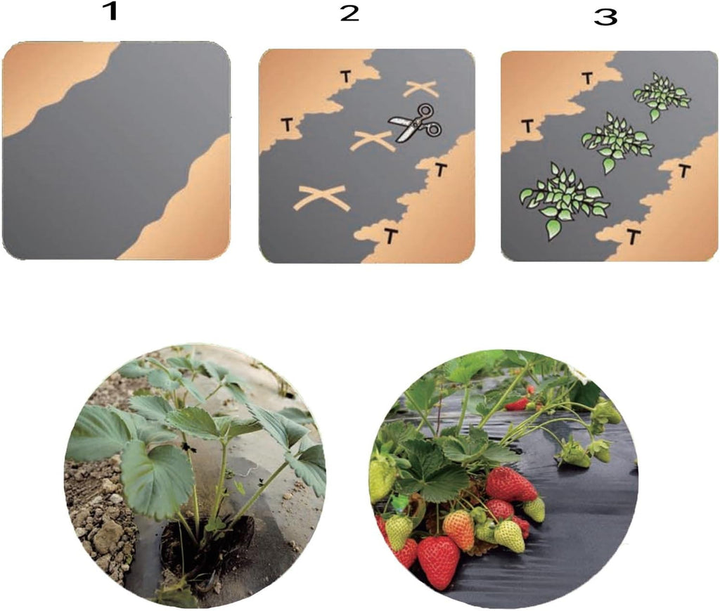 Unkrautvlies inkl. 6 Vlieshaken – Anti-Unkraut-Vlies 1,5m×5m 30g/m², Wasserdurchlässig & Reißfest für Garten, Hochbeet & Gewächshaus