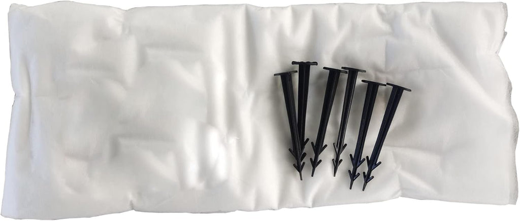 Garten-Vlies 1,5m×10m inkl. 6 Hooks – Frostschutzvlies & Abdeckvlies für Pflanzen, Atmungsaktives Frühbeetvlies für Gemüsebeete