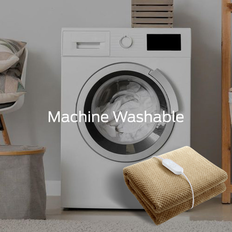 Heizdecke Einzelgröße mit 9 Temperaturstufen & Timer – Sicher & Waschbar für Gemütlichkeit