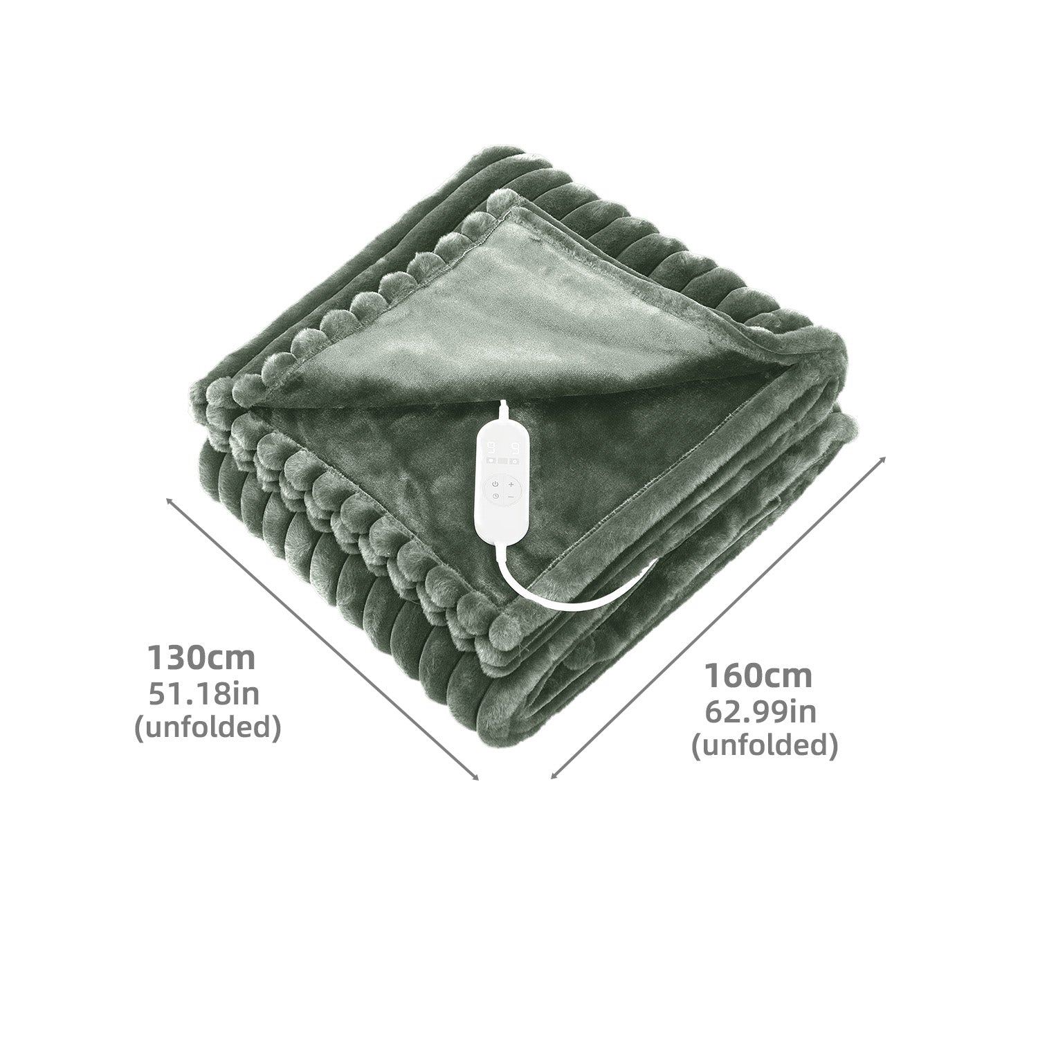 Elektrische Heizdecke mit 9 Temperaturstufen & Timer – Waschbar für höchsten Komfort