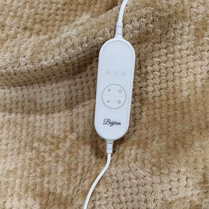 Heizdecke Einzelgröße mit 9 Temperaturstufen & Timer – Sicher & Waschbar für Gemütlichkeit