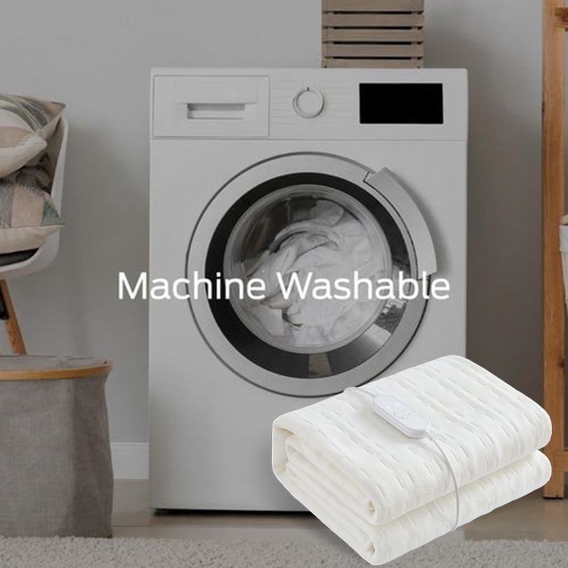 Elektrische Heizdecke Einzelgröße 150x80cm – 9 Wärmestufen & Timerfunktion mit Überhitzungsschutz