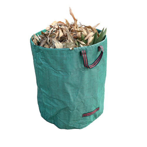 272L Gartenabfallsack - Stabiler, wiederverwendbarer Laubsack mit Metallbuegeln