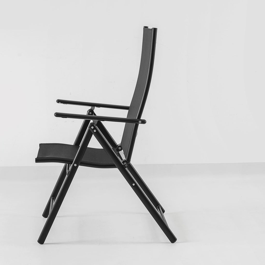 Verstellbarer Gartenstuhl mit 7-fach neigbarer Rückenlehne – Robuster Relaxsessel für Terrasse & Balkon