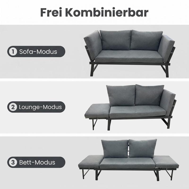 Ausziehbares Schlafsofa 2-in-1 | Gästezimmer Sofa Bett | Modern & Faltbar | Artillen