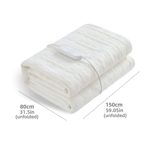 Elektrische Heizdecke Einzelgröße 150x80cm – 9 Wärmestufen & Timerfunktion mit Überhitzungsschutz